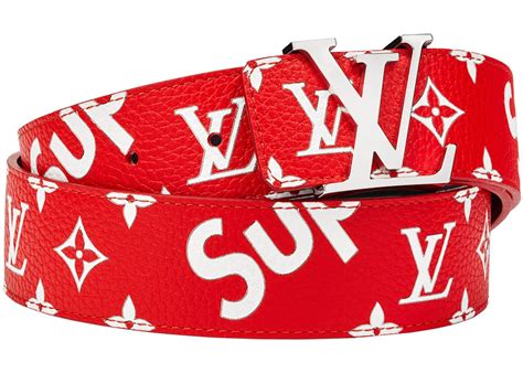 louis vuitton supreme belt|louis vuitton monogram belt.